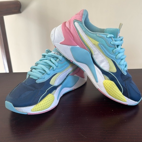 Puma RS X3 youth kids 6.5Y tennis shoes, sneakers multicolor - Picture 2 of 13